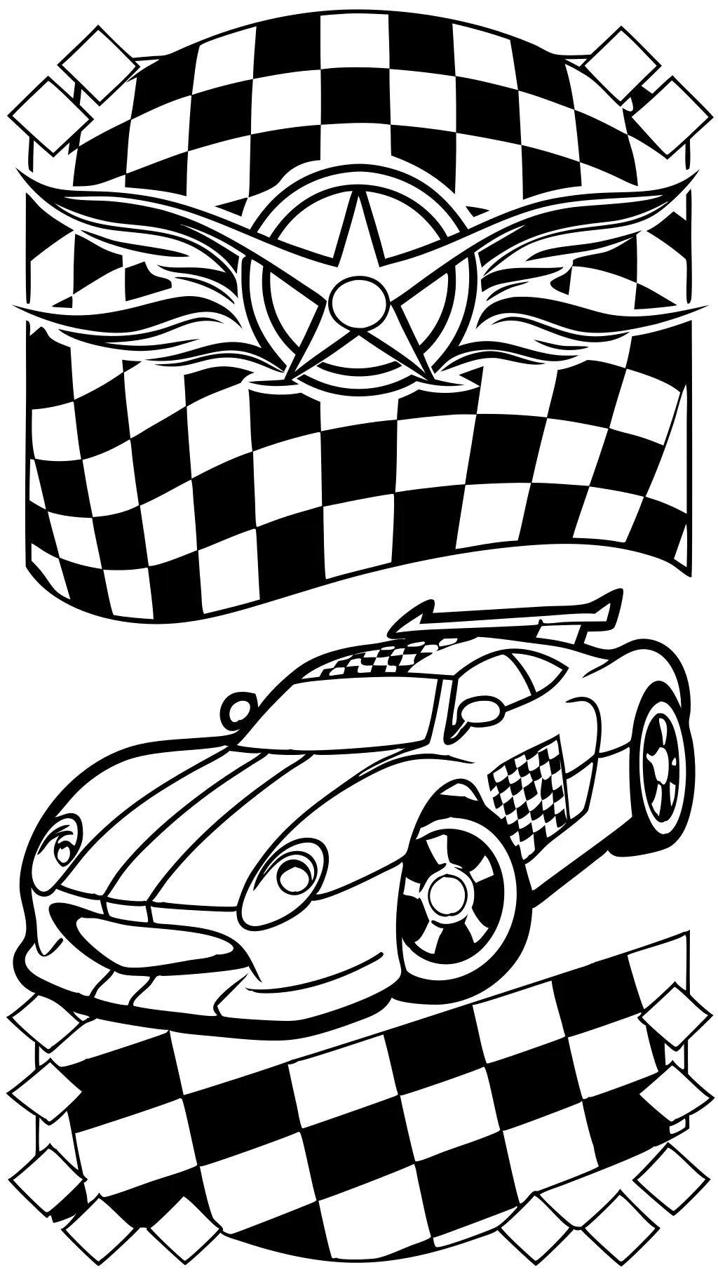 race car hot wheels coloring pages